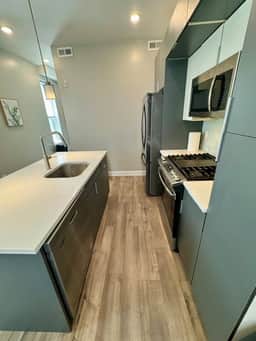 Art museum two bedroom & deck, best location.