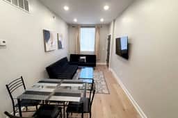 2 bedroom with back yard walk to city.