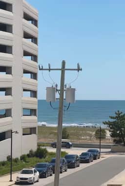 two bedroom one block of the beach with balcony.