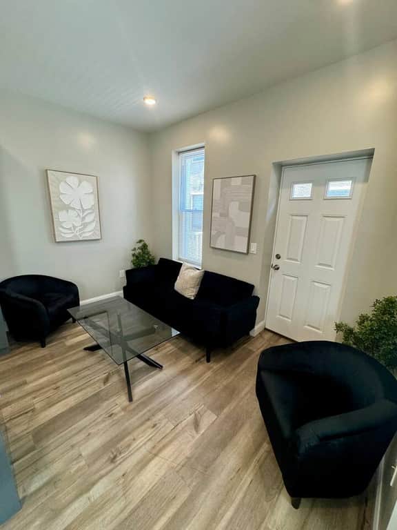 Art museum two bedroom & deck, best location.