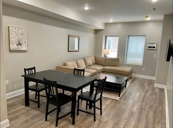 New three bedroom art museum area with backyard