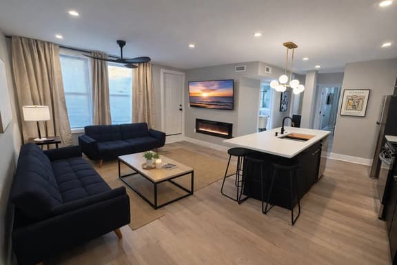 Stylish 2BR Beach Getaway – Balcony 1 block beach4