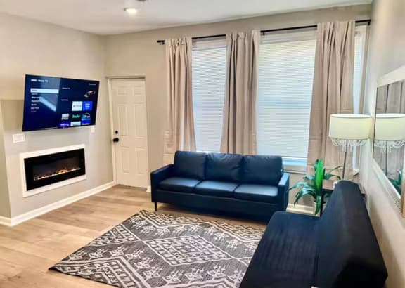 two bedroom one block of the beach with balcony.